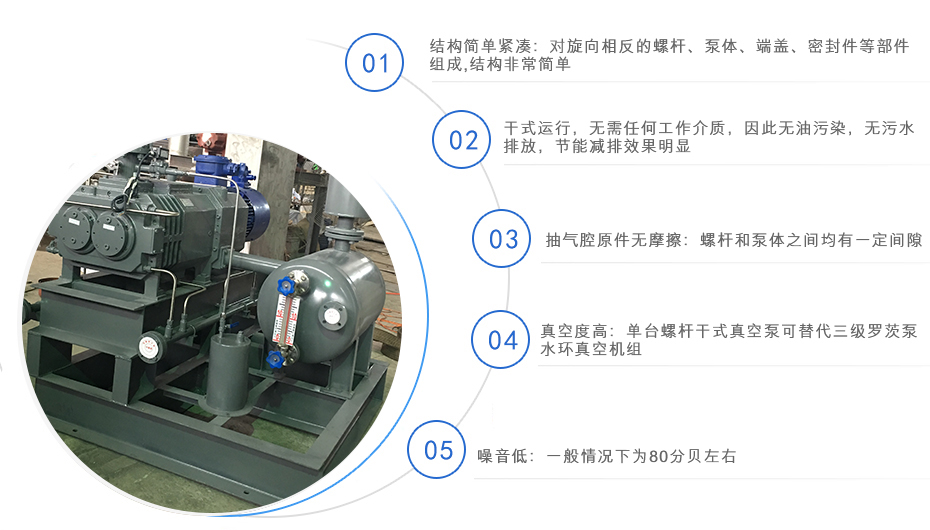 LGB無(wú)油螺桿式真空泵